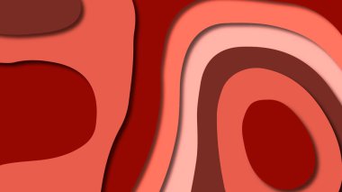 Kağıt Sanat karikatür soyut dalgalar. Kağıt arka plan bölmek. Modern origami tasarım şablonu. Kağıt arka plan kes. Soyut gerçekçi kağıt dekorasyon dokulu tasarımı için