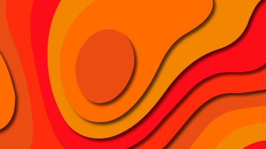 Kağıt Sanat karikatür soyut dalgalar. Kağıt arka plan bölmek. Modern origami tasarım şablonu. Kağıt arka plan kes. Soyut gerçekçi kağıt dekorasyon dokulu tasarımı için