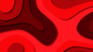 Kağıt Sanat karikatür soyut dalgalar. Kağıt arka plan bölmek. Modern origami tasarım şablonu. Kağıt arka plan kes. Soyut gerçekçi kağıt dekorasyon dokulu tasarımı için