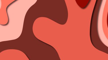 Kağıt Sanat karikatür soyut dalgalar. Kağıt arka plan bölmek. Modern origami tasarım şablonu. Kağıt arka plan kes. Soyut gerçekçi kağıt dekorasyon dokulu tasarımı için