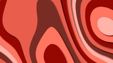 Kağıt Sanat karikatür soyut dalgalar. Kağıt arka plan bölmek. Modern origami tasarım şablonu. Kağıt arka plan kes. Soyut gerçekçi kağıt dekorasyon dokulu tasarımı için