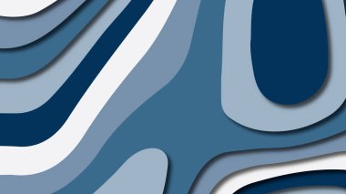 Kağıt Sanat karikatür soyut dalgalar. Kağıt arka plan bölmek. Modern origami tasarım şablonu. Kağıt arka plan kes. Soyut gerçekçi kağıt dekorasyon dokulu tasarımı için