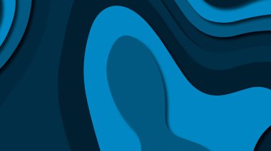 Kağıt Sanat karikatür soyut dalgalar. Kağıt arka plan bölmek. Modern origami tasarım şablonu. Kağıt arka plan kes. Soyut gerçekçi kağıt dekorasyon dokulu tasarımı için