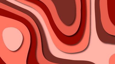 Kağıt Sanat karikatür soyut dalgalar. Kağıt arka plan bölmek. Modern origami tasarım şablonu. Kağıt arka plan kes. Soyut gerçekçi kağıt dekorasyon dokulu tasarımı için