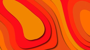 Kağıt Sanat karikatür soyut dalgalar. Kağıt arka plan bölmek. Modern origami tasarım şablonu. Kağıt arka plan kes. Soyut gerçekçi kağıt dekorasyon dokulu tasarımı için