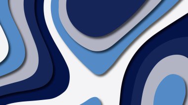 Kağıt Sanat karikatür soyut dalgalar. Kağıt arka plan bölmek. Modern origami tasarım şablonu. Kağıt arka plan kes. Soyut gerçekçi kağıt dekorasyon dokulu tasarımı için