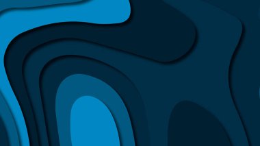 Kağıt Sanat karikatür soyut dalgalar. Kağıt arka plan bölmek. Modern origami tasarım şablonu. Kağıt arka plan kes. Soyut gerçekçi kağıt dekorasyon dokulu tasarımı için