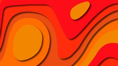 Kağıt Sanat karikatür soyut dalgalar. Kağıt arka plan bölmek. Modern origami tasarım şablonu. Kağıt arka plan kes. Soyut gerçekçi kağıt dekorasyon dokulu tasarımı için