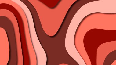 Kağıt Sanat karikatür soyut dalgalar. Kağıt arka plan bölmek. Modern origami tasarım şablonu. Kağıt arka plan kes. Soyut gerçekçi kağıt dekorasyon dokulu tasarımı için