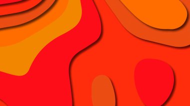 Kağıt Sanat karikatür soyut dalgalar. Kağıt arka plan bölmek. Modern origami tasarım şablonu. Kağıt arka plan kes. Soyut gerçekçi kağıt dekorasyon dokulu tasarımı için