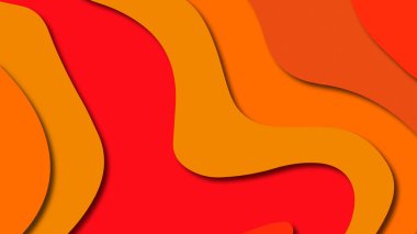 Kağıt Sanat karikatür soyut dalgalar. Kağıt arka plan bölmek. Modern origami tasarım şablonu. Kağıt arka plan kes. Soyut gerçekçi kağıt dekorasyon dokulu tasarımı için