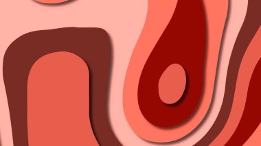 Kağıt Sanat karikatür soyut dalgalar. Kağıt arka plan bölmek. Modern origami tasarım şablonu. Kağıt arka plan kes. Soyut gerçekçi kağıt dekorasyon dokulu tasarımı için