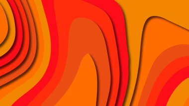 Kağıt Sanat karikatür soyut dalgalar. Kağıt arka plan bölmek. Modern origami tasarım şablonu. Kağıt arka plan kes. Soyut gerçekçi kağıt dekorasyon dokulu tasarımı için