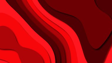 Kağıt Sanat karikatür soyut dalgalar. Kağıt arka plan bölmek. Modern origami tasarım şablonu. Kağıt arka plan kes. Soyut gerçekçi kağıt dekorasyon dokulu tasarımı için