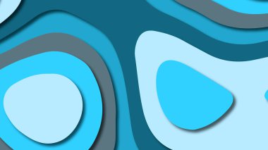 Kağıt Sanat karikatür soyut dalgalar. Kağıt arka plan bölmek. Modern origami tasarım şablonu. Kağıt arka plan kes. Soyut gerçekçi kağıt dekorasyon dokulu tasarımı için