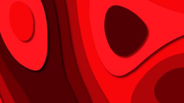 Kağıt Sanat karikatür soyut dalgalar. Kağıt arka plan bölmek. Modern origami tasarım şablonu. Kağıt arka plan kes. Soyut gerçekçi kağıt dekorasyon dokulu tasarımı için