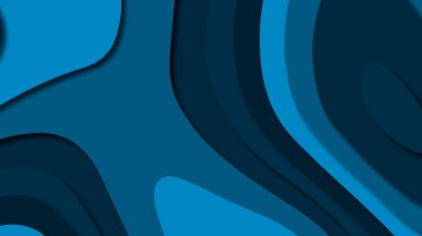 Kağıt Sanat karikatür soyut dalgalar. Kağıt arka plan bölmek. Modern origami tasarım şablonu. Kağıt arka plan kes. Soyut gerçekçi kağıt dekorasyon dokulu tasarımı için