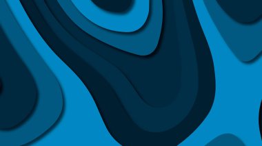 Kağıt Sanat karikatür soyut dalgalar. Kağıt arka plan bölmek. Modern origami tasarım şablonu. Kağıt arka plan kes. Soyut gerçekçi kağıt dekorasyon dokulu tasarımı için