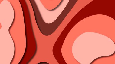 Kağıt Sanat karikatür soyut dalgalar. Kağıt arka plan bölmek. Modern origami tasarım şablonu. Kağıt arka plan kes. Soyut gerçekçi kağıt dekorasyon dokulu tasarımı için