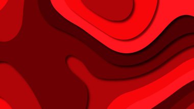 Kağıt Sanat karikatür soyut dalgalar. Kağıt arka plan bölmek. Modern origami tasarım şablonu. Kağıt arka plan kes. Soyut gerçekçi kağıt dekorasyon dokulu tasarımı için