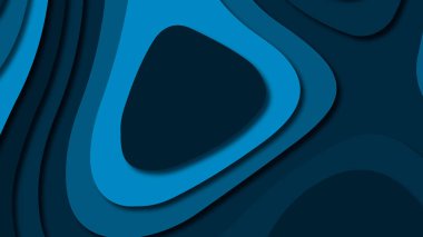 Kağıt Sanat karikatür soyut dalgalar. Kağıt arka plan bölmek. Modern origami tasarım şablonu. Kağıt arka plan kes. Soyut gerçekçi kağıt dekorasyon dokulu tasarımı için