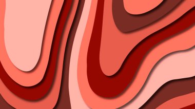 Kağıt Sanat karikatür soyut dalgalar. Kağıt arka plan bölmek. Modern origami tasarım şablonu. Kağıt arka plan kes. Soyut gerçekçi kağıt dekorasyon dokulu tasarımı için