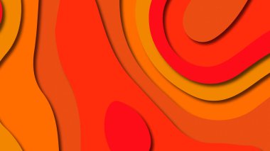 Kağıt Sanat karikatür soyut dalgalar. Kağıt arka plan bölmek. Modern origami tasarım şablonu. Kağıt arka plan kes. Soyut gerçekçi kağıt dekorasyon dokulu tasarımı için