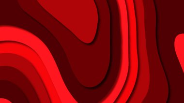 Kağıt Sanat karikatür soyut dalgalar. Kağıt arka plan bölmek. Modern origami tasarım şablonu. Kağıt arka plan kes. Soyut gerçekçi kağıt dekorasyon dokulu tasarımı için