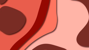 Kağıt Sanat karikatür soyut dalgalar. Kağıt arka plan bölmek. Modern origami tasarım şablonu. Kağıt arka plan kes. Soyut gerçekçi kağıt dekorasyon dokulu tasarımı için