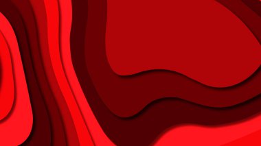 Kağıt Sanat karikatür soyut dalgalar. Kağıt arka plan bölmek. Modern origami tasarım şablonu. Kağıt arka plan kes. Soyut gerçekçi kağıt dekorasyon dokulu tasarımı için