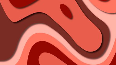 Kağıt Sanat karikatür soyut dalgalar. Kağıt arka plan bölmek. Modern origami tasarım şablonu. Kağıt arka plan kes. Soyut gerçekçi kağıt dekorasyon dokulu tasarımı için