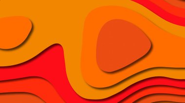 Kağıt Sanat karikatür soyut dalgalar. Kağıt arka plan bölmek. Modern origami tasarım şablonu. Kağıt arka plan kes. Soyut gerçekçi kağıt dekorasyon dokulu tasarımı için