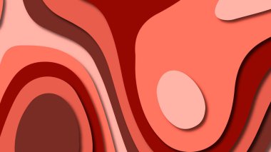 Kağıt Sanat karikatür soyut dalgalar. Kağıt arka plan bölmek. Modern origami tasarım şablonu. Kağıt arka plan kes. Soyut gerçekçi kağıt dekorasyon dokulu tasarımı için