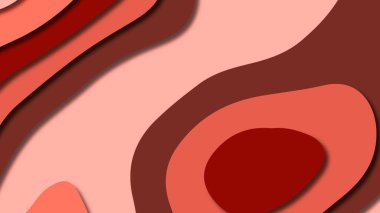 Kağıt Sanat karikatür soyut dalgalar. Kağıt arka plan bölmek. Modern origami tasarım şablonu. Kağıt arka plan kes. Soyut gerçekçi kağıt dekorasyon dokulu tasarımı için