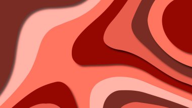 Kağıt Sanat karikatür soyut dalgalar. Kağıt arka plan bölmek. Modern origami tasarım şablonu. Kağıt arka plan kes. Soyut gerçekçi kağıt dekorasyon dokulu tasarımı için