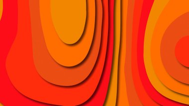 Kağıt Sanat karikatür soyut dalgalar. Kağıt arka plan bölmek. Modern origami tasarım şablonu. Kağıt arka plan kes. Soyut gerçekçi kağıt dekorasyon dokulu tasarımı için