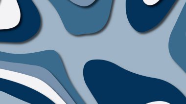 Kağıt Sanat karikatür soyut dalgalar. Kağıt arka plan bölmek. Modern origami tasarım şablonu. Kağıt arka plan kes. Soyut gerçekçi kağıt dekorasyon dokulu tasarımı için