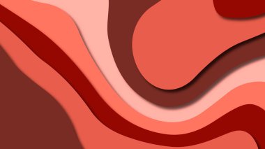 Kağıt Sanat karikatür soyut dalgalar. Kağıt arka plan bölmek. Modern origami tasarım şablonu. Kağıt arka plan kes. Soyut gerçekçi kağıt dekorasyon dokulu tasarımı için