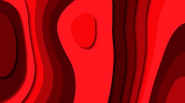 Kağıt Sanat karikatür soyut dalgalar. Kağıt arka plan bölmek. Modern origami tasarım şablonu. Kağıt arka plan kes. Soyut gerçekçi kağıt dekorasyon dokulu tasarımı için