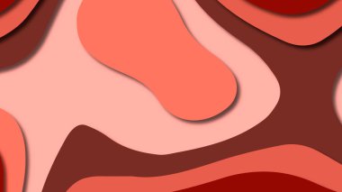 Kağıt Sanat karikatür soyut dalgalar. Kağıt arka plan bölmek. Modern origami tasarım şablonu. Kağıt arka plan kes. Soyut gerçekçi kağıt dekorasyon dokulu tasarımı için