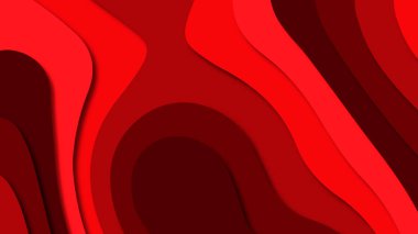 Kağıt Sanat karikatür soyut dalgalar. Kağıt arka plan bölmek. Modern origami tasarım şablonu. Kağıt arka plan kes. Soyut gerçekçi kağıt dekorasyon dokulu tasarımı için