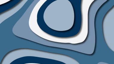 Kağıt Sanat karikatür soyut dalgalar. Kağıt arka plan bölmek. Modern origami tasarım şablonu. Kağıt arka plan kes. Soyut gerçekçi kağıt dekorasyon dokulu tasarımı için