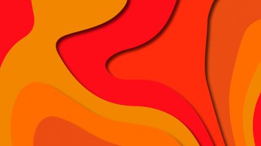 Kağıt Sanat karikatür soyut dalgalar. Kağıt arka plan bölmek. Modern origami tasarım şablonu. Kağıt arka plan kes. Soyut gerçekçi kağıt dekorasyon dokulu tasarımı için