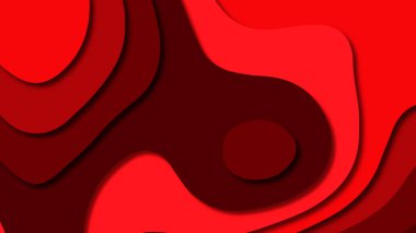 Kağıt Sanat karikatür soyut dalgalar. Kağıt arka plan bölmek. Modern origami tasarım şablonu. Kağıt arka plan kes. Soyut gerçekçi kağıt dekorasyon dokulu tasarımı için