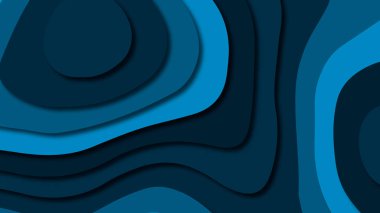 Kağıt Sanat karikatür soyut dalgalar. Kağıt arka plan bölmek. Modern origami tasarım şablonu. Kağıt arka plan kes. Soyut gerçekçi kağıt dekorasyon dokulu tasarımı için