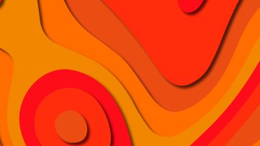 Kağıt Sanat karikatür soyut dalgalar. Kağıt arka plan bölmek. Modern origami tasarım şablonu. Kağıt arka plan kes. Soyut gerçekçi kağıt dekorasyon dokulu tasarımı için