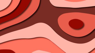 Kağıt Sanat karikatür soyut dalgalar. Kağıt arka plan bölmek. Modern origami tasarım şablonu. Kağıt arka plan kes. Soyut gerçekçi kağıt dekorasyon dokulu tasarımı için