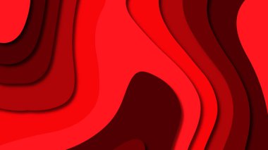 Kağıt Sanat karikatür soyut dalgalar. Kağıt arka plan bölmek. Modern origami tasarım şablonu. Kağıt arka plan kes. Soyut gerçekçi kağıt dekorasyon dokulu tasarımı için