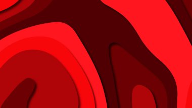 Kağıt Sanat karikatür soyut dalgalar. Kağıt arka plan bölmek. Modern origami tasarım şablonu. Kağıt arka plan kes. Soyut gerçekçi kağıt dekorasyon dokulu tasarımı için