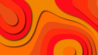 Kağıt Sanat karikatür soyut dalgalar. Kağıt arka plan bölmek. Modern origami tasarım şablonu. Kağıt arka plan kes. Soyut gerçekçi kağıt dekorasyon dokulu tasarımı için